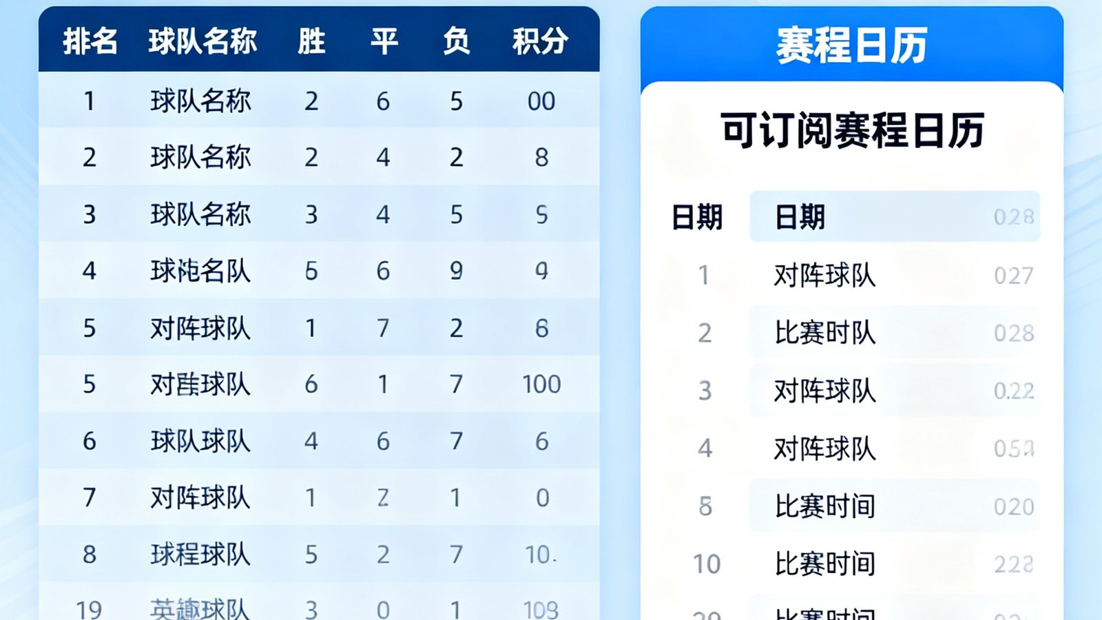 英超积分榜实时排名以及可订阅的赛程日历功能